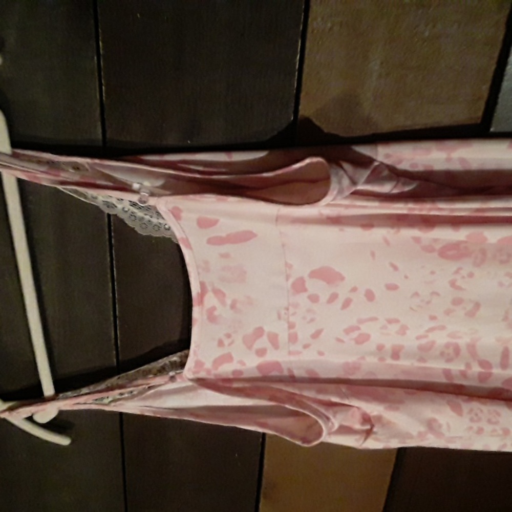 Joyspun 3X Adorable Adj Straps Nightgown Pink Cheetah Print - Picture 12 of 15